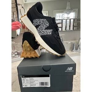 New Balance 327 Black Cheetah Shoes